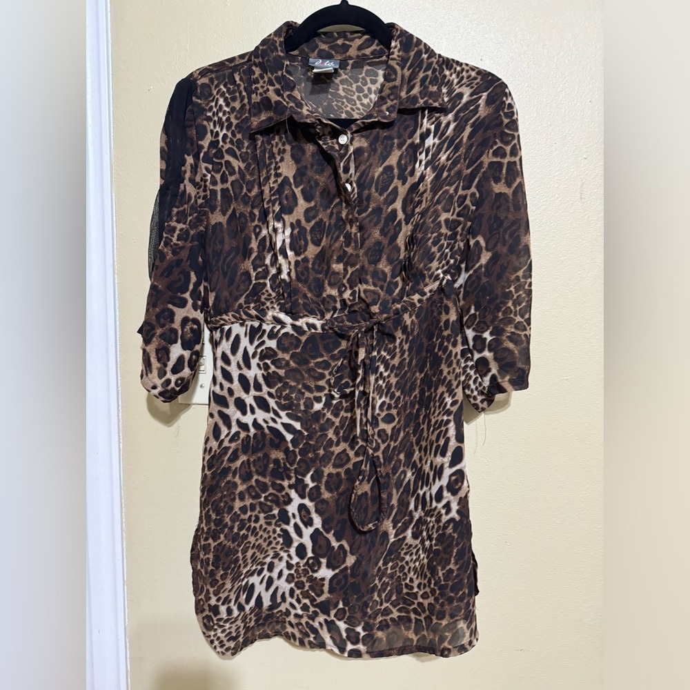 Animal print blouse